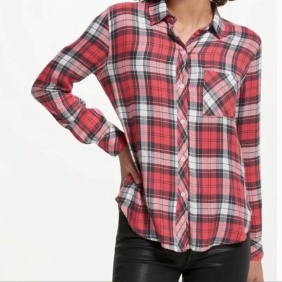 EUC- Rails - Ultra soft, plaid button down. Single layer with one chest pocket. - Picture 2 of 6